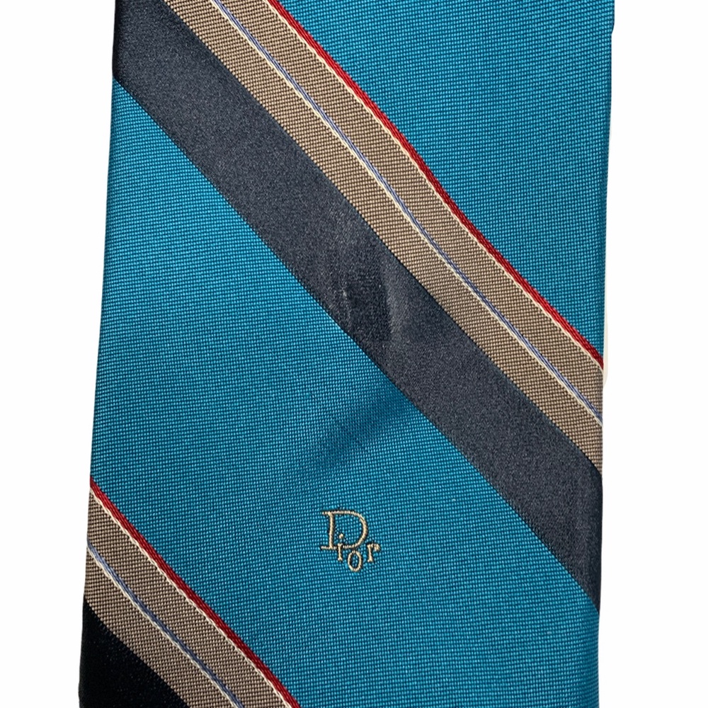 Set of 4 - Christian Dior Neck Ties - Red & Blue - Picture 7 of 7